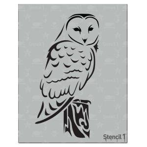 300x300 Barn Owl Stencil