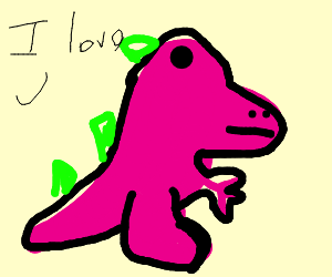 300x250 Barney The Dinosaur As A T Rex