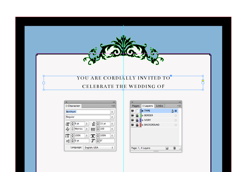 850x594 How To Create A Rococo Style Wedding Invite In Adobe Indesign