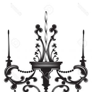 300x300 Glamour Hand Draw Chandelier Sketch Vector Sohadacouri