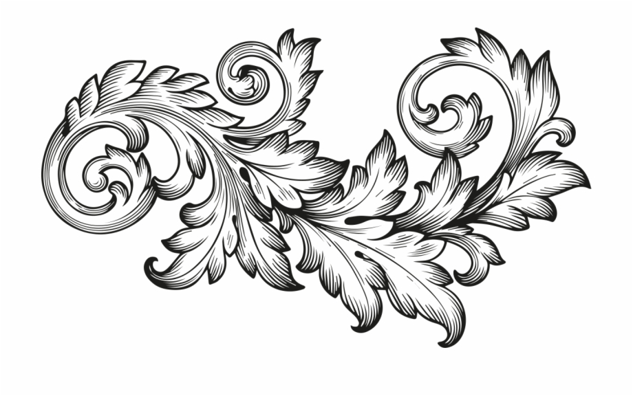 920x576 Vector Stock Scroll Engraving Acanthus Transprent Png