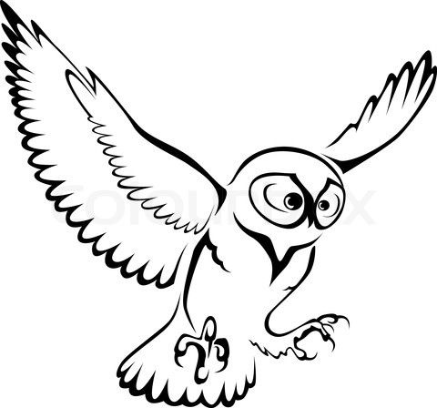 480x448 Stock Vector Of 'black Owl Symbol Isolated On White As A Wisdom