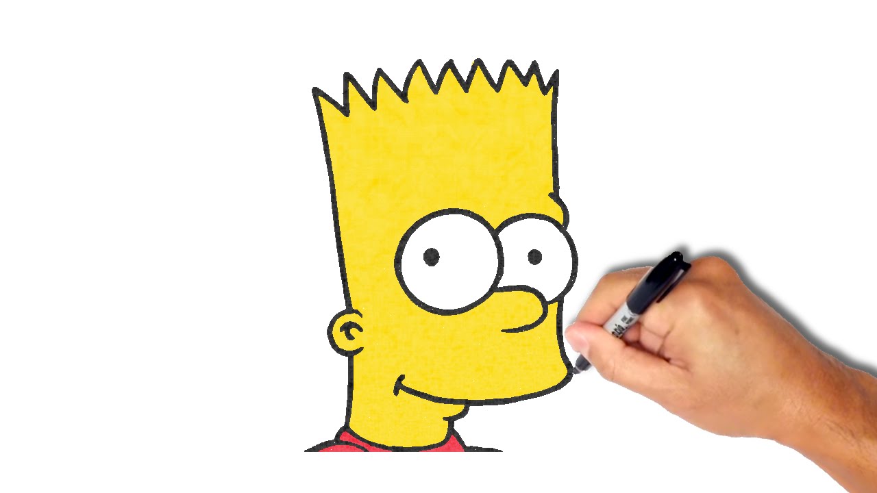 1280x720 How To Draw And Paint Bart Simpson