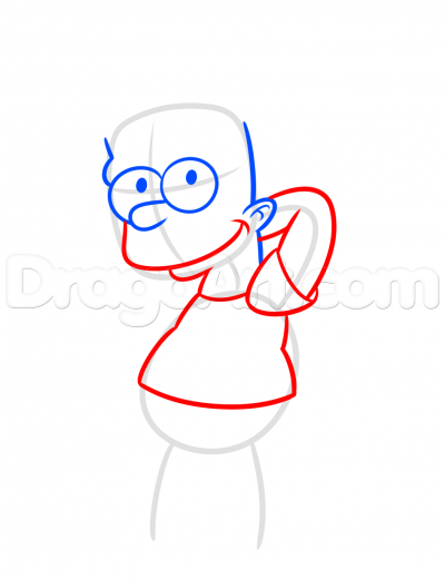 400x520 Step Christmas Bart Drawing Lesson