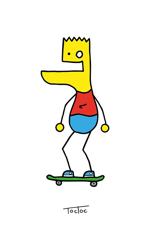 533x800 Bart Simpson, Toctoc