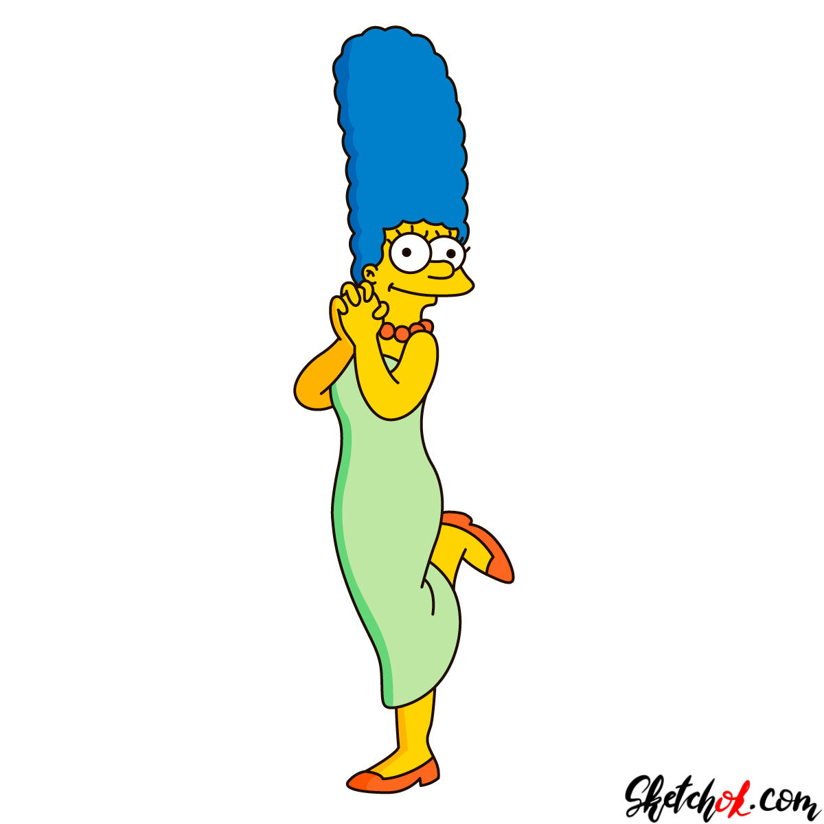 1200x1200 Huge Collection Of 'marge Simpson Drawing' Download More Than