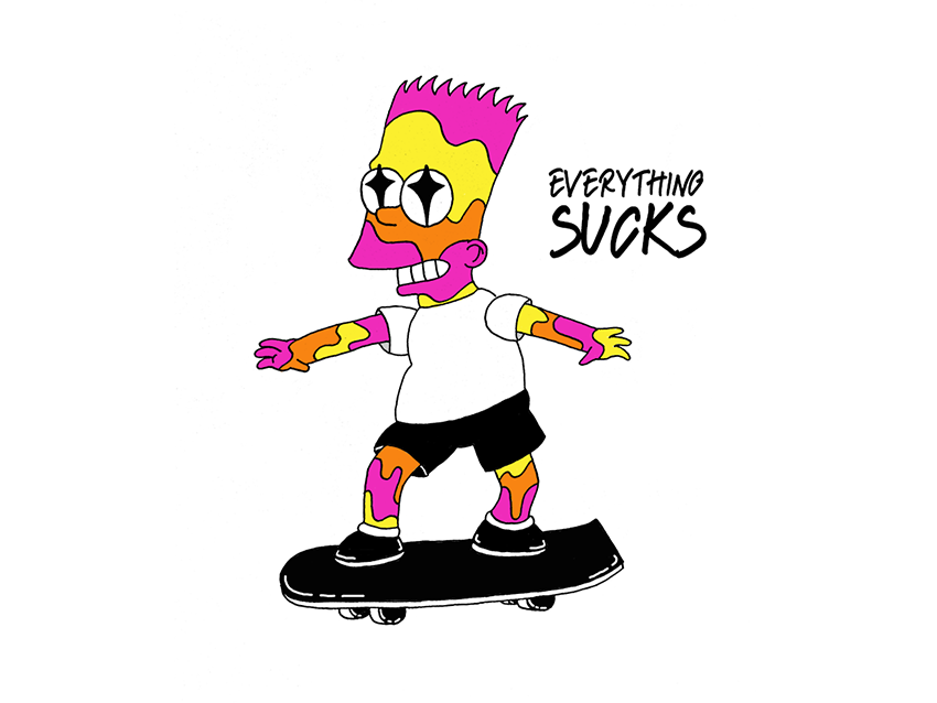 850x638 Psychedelic Bart