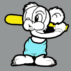 298x298 How To Draw Cartoon Panda Bears Playing Baseball Drawing Tutorial