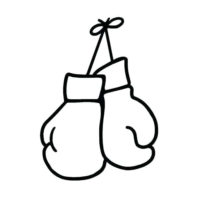 640x640 Boxing Glove Coloring