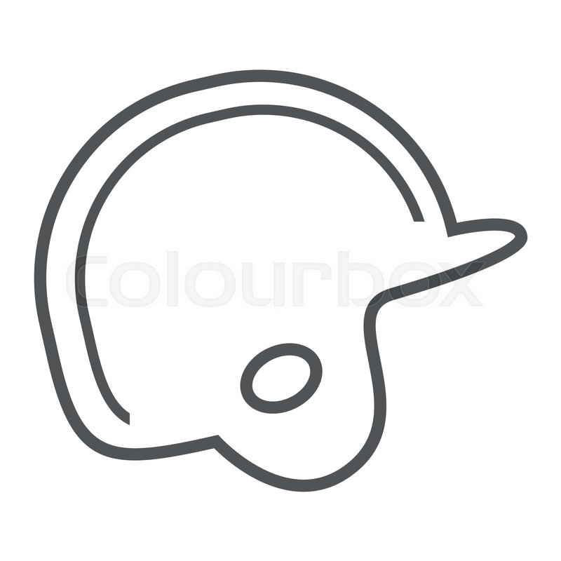 800x800 Baseball Helmet Protection Equipment Stock Vector Colourbox