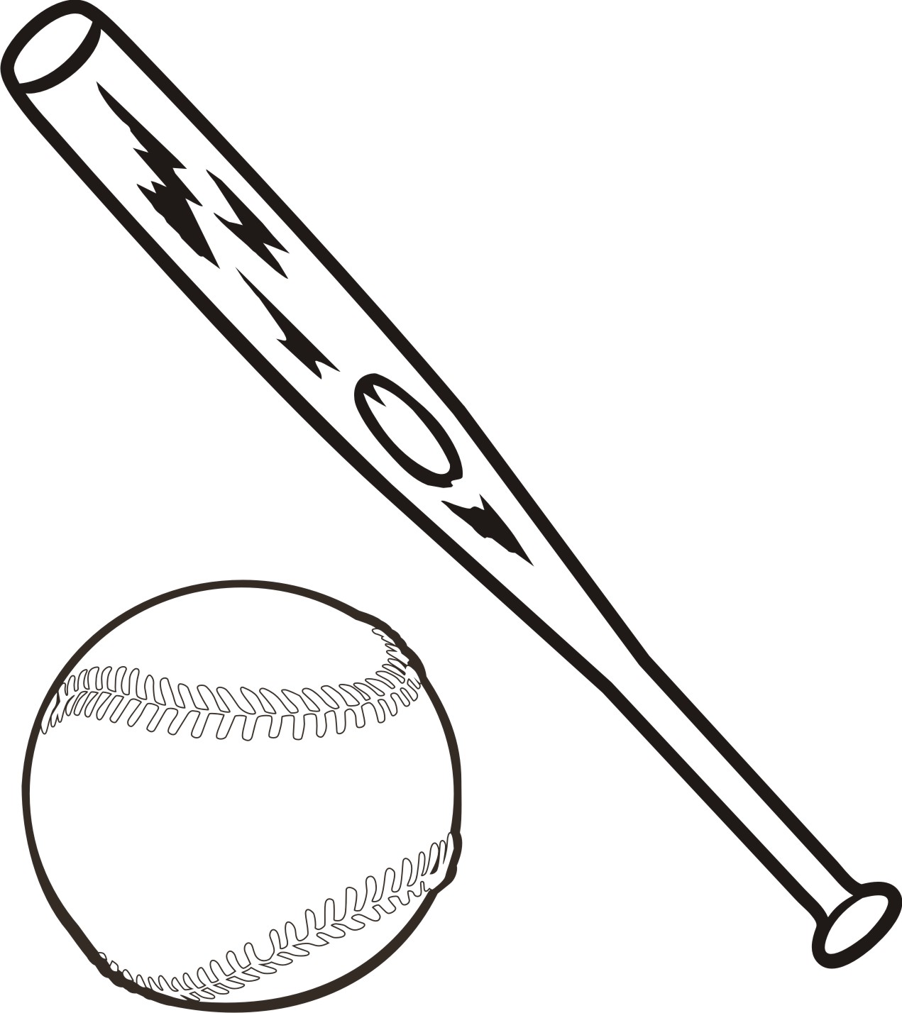 1271x1428 Baseball Bat Line Drawing Holding Step