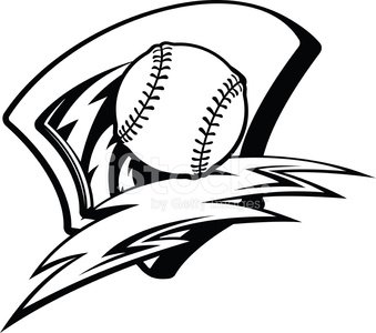 339x300 Baseball Lightening Shield Stock Vectors