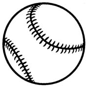 180x180 Baseball Line Art