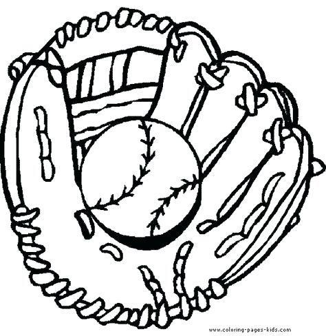 474x488 Baseball Glove Coloring