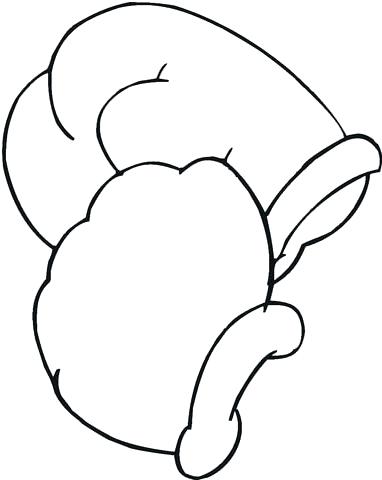 382x480 Boxing Glove Coloring