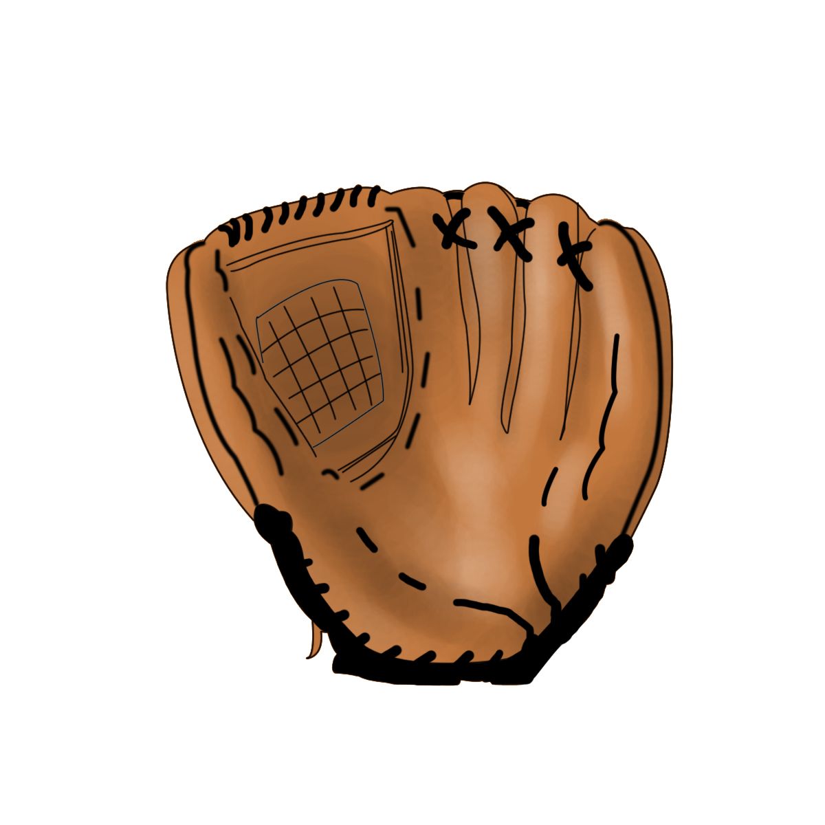 1200x1200 Wikihow To Draw A Baseball Glove
