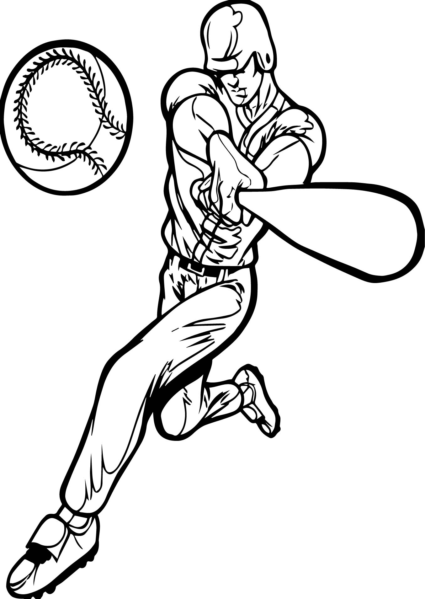 1355x1909 Baseball Pitcher Outline