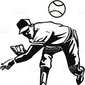 300x300 Baseball Players Set Silhouettes And Color Drawing Gm Lazttweet