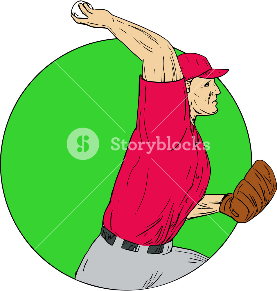 954x1000 Drawing Sketch Style Illustration Of An American Baseball Player
