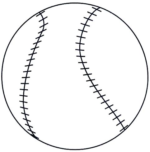 482x488 How To Draw A Baseball New Kaotan Site