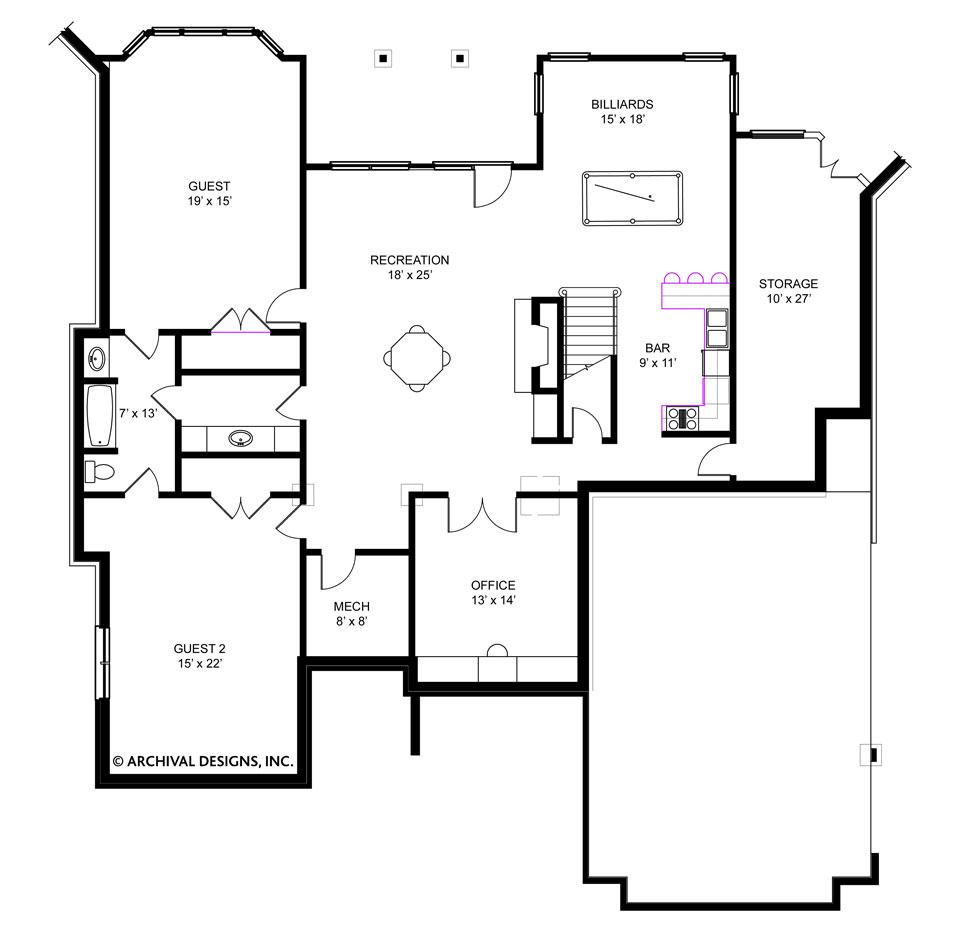 960x932 Westoak Traditional Floor Plans Daylight Basement Plans