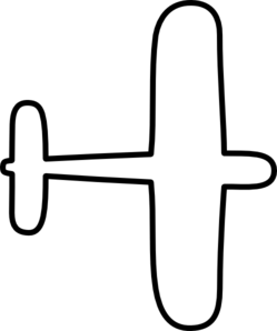 249x298 Airplane Outline Clip Art
