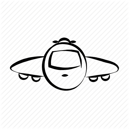 512x512 Air Travel, Airplane, Fly, Hand Drawn, Plane Icon