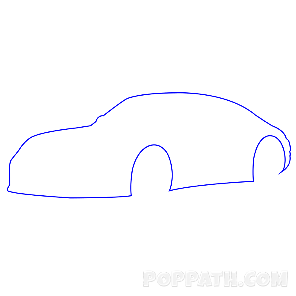 1000x1000 How To Draw A Porsche Pop Path
