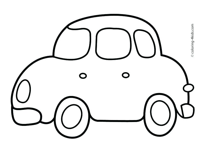 827x609 Drawing Of A Simple Car Drawing Simple Cartoon Noses Zupa