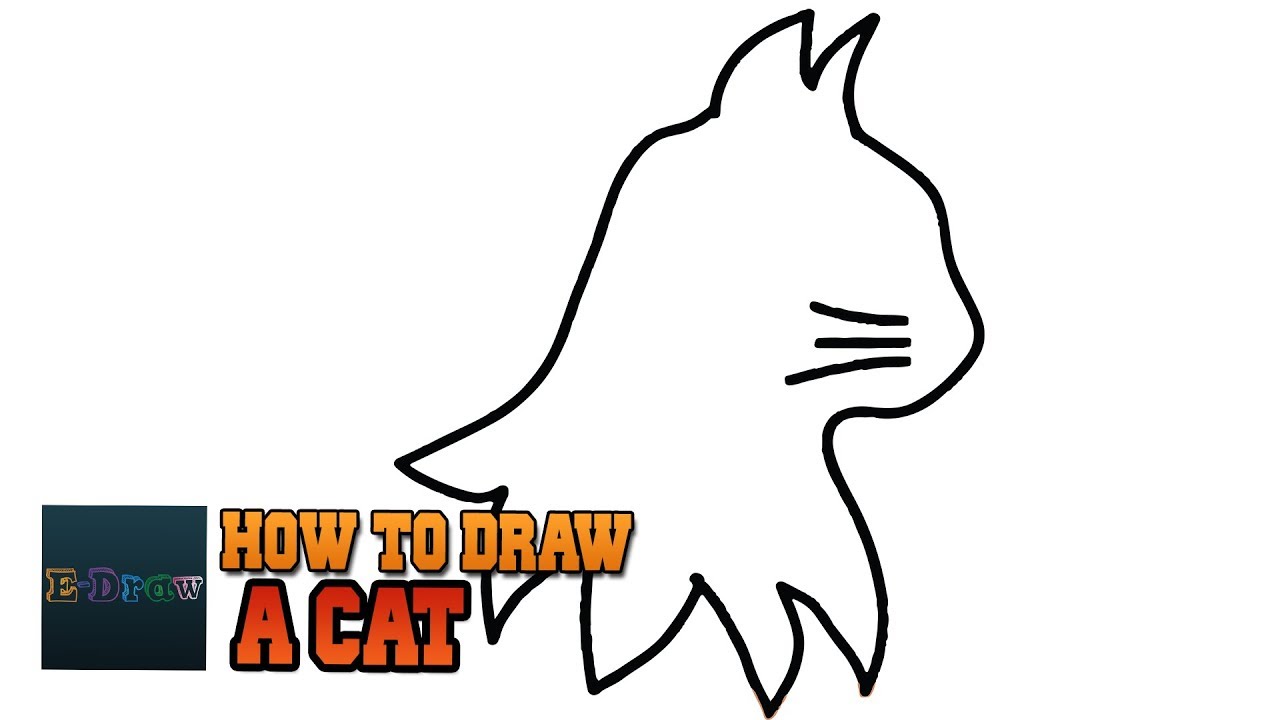 1280x720 How To Draw A Cat Easy Step