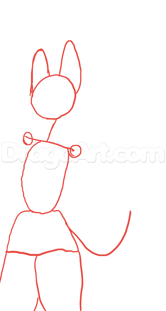 686x1280 draw a basic fursona, step