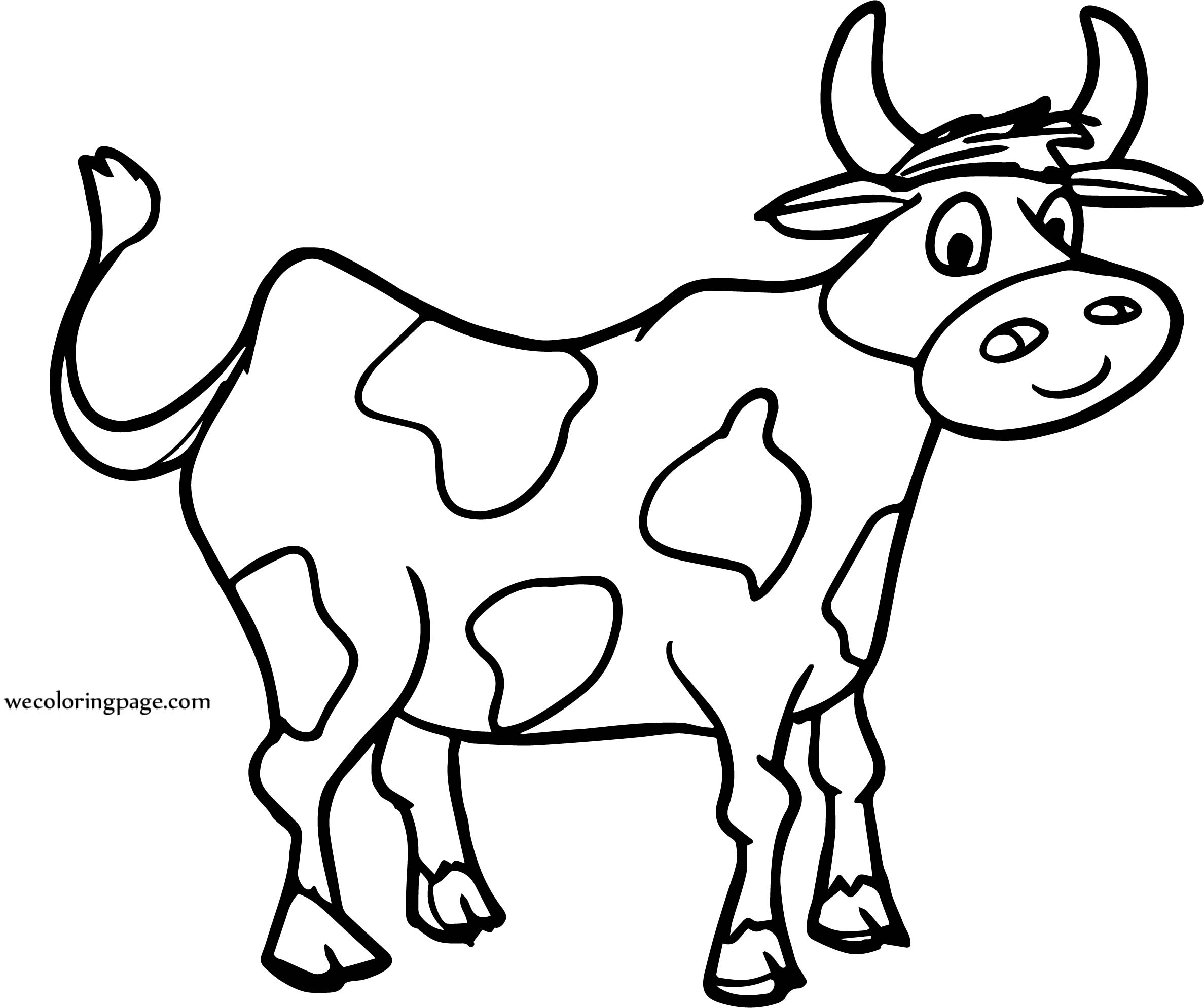 2375x1989 Cow Face Drawing Tutorial Picture Line Basic Cartoon Side Jersey