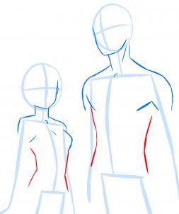 253x302 How To Draw Anime Anatomy, Step