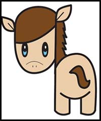 200x239 How To Draw Cartoon Horses Realistic Horses Drawing Tutorials