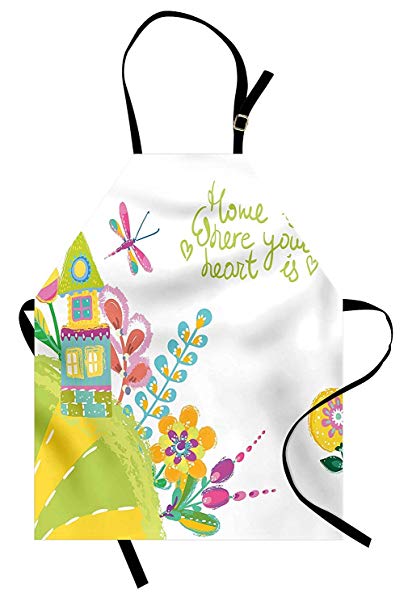 408x606 Lot Basic Home Sweet Home Bib Apron With Neck Strap