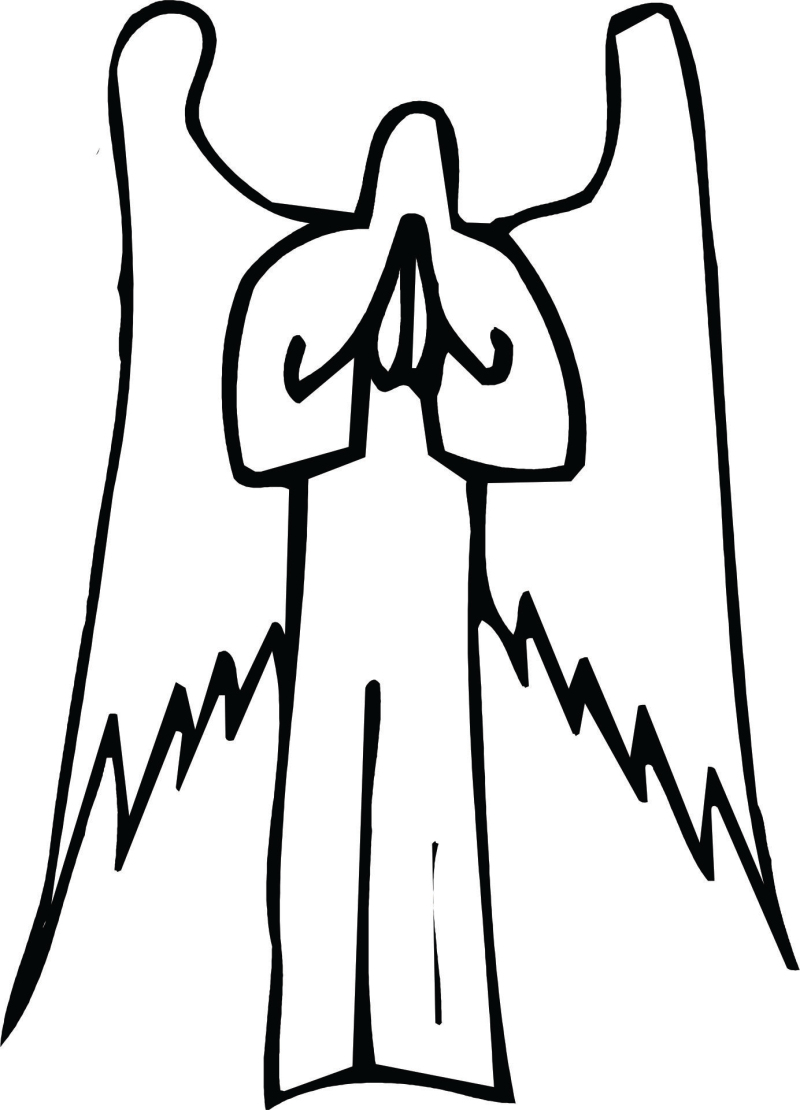 800x1110 Angel Drawing Basic For Free Download