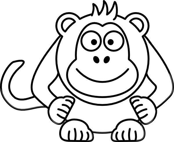 600x491 Collection Of Free Monkey Drawing Basic Download On Ui Ex