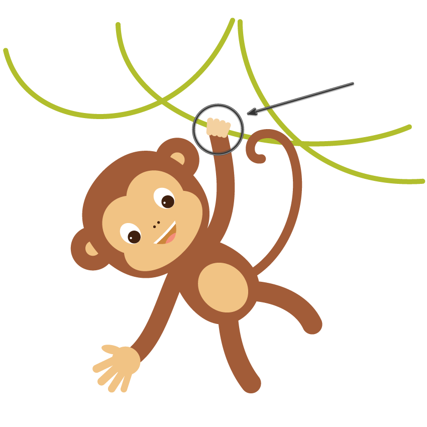 850x850 How To Create A Hanging Monkey Illustration In Adobe Illustrator