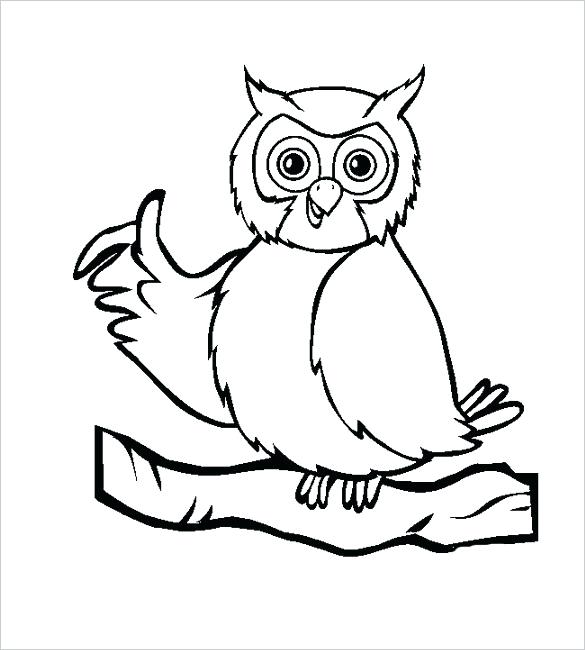 585x650 funny owl template download drawing c shape templates owl shape