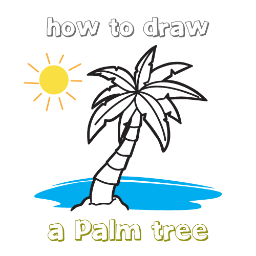 500x500 How To Draw How To Draw A Palm Tree