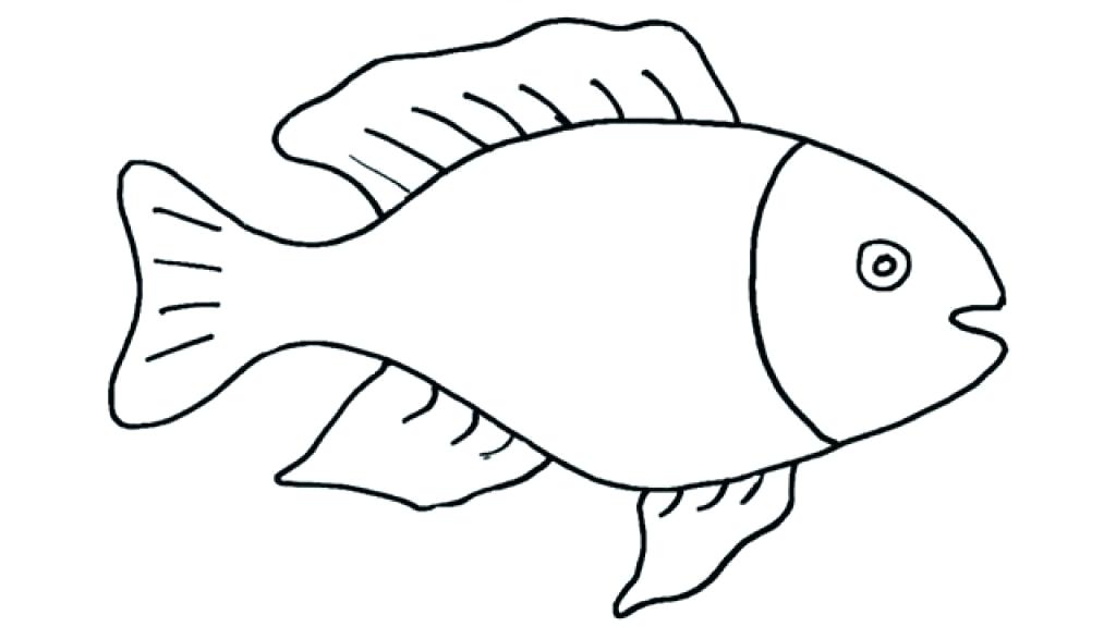 1024x576 Kids Drawing Easy Simple Fish Drawing How To Draw A Step
