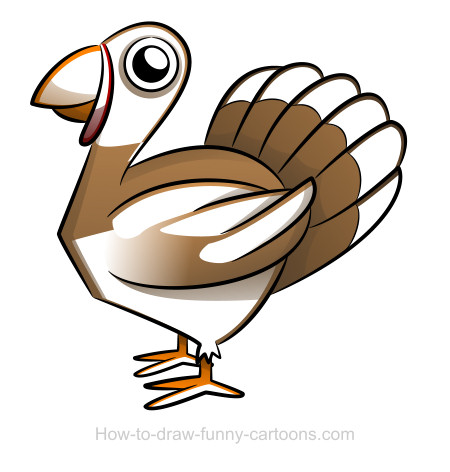 450x472 Turkey Drawing