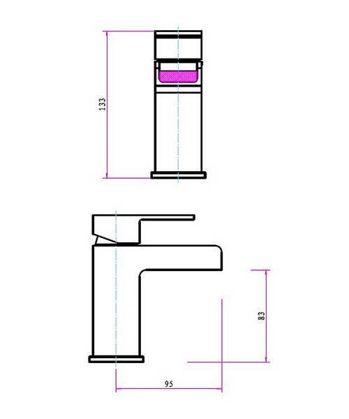 500x600 Mayfair Constantine Chrome Mono Basin Mixer Tap