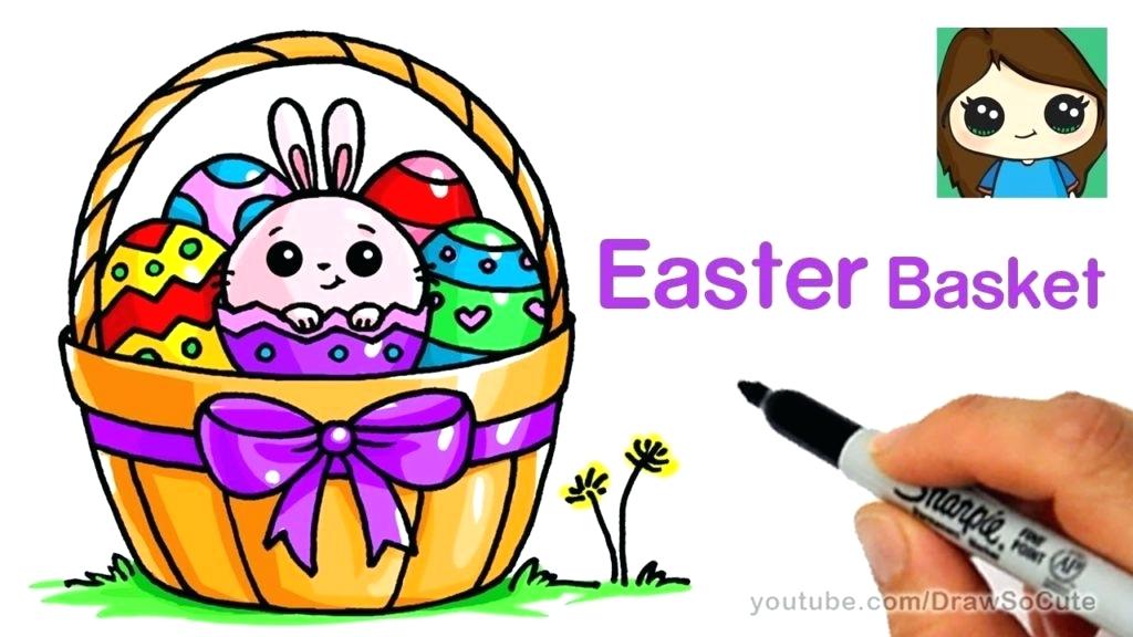 1024x576 easter basket drawing draw so cute simple easter basket drawing