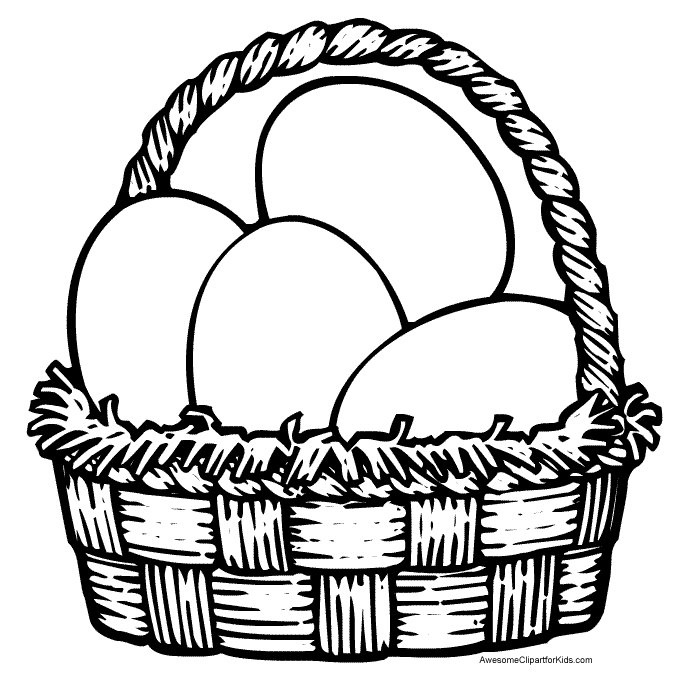 700x700 Easter Basket Drawing Hd Easter Images