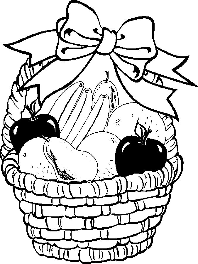 675x899 Fruit Basket Pictures For Drawing