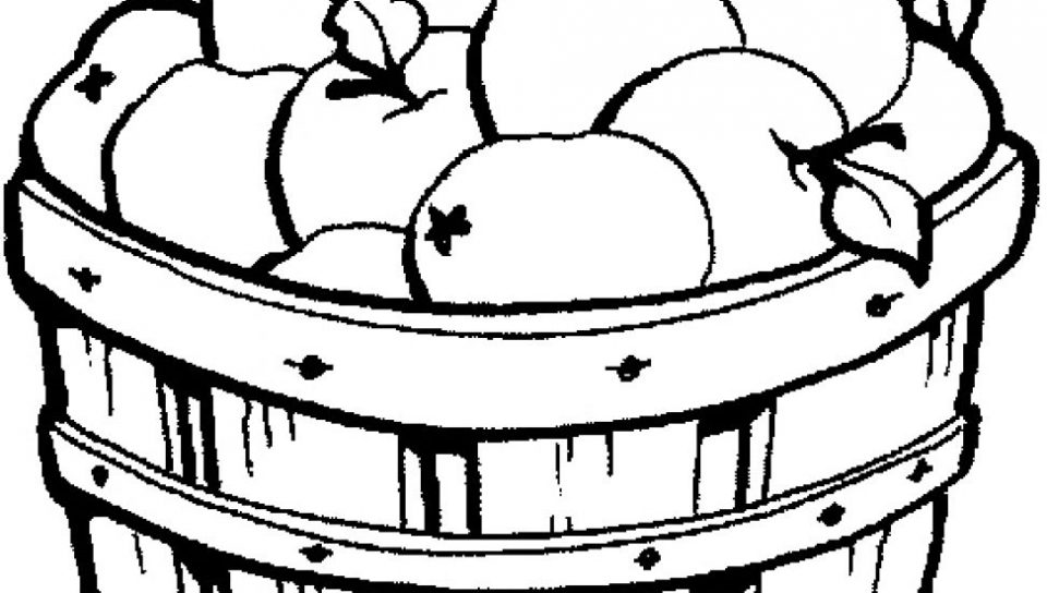960x544 Apple Basket Coloring