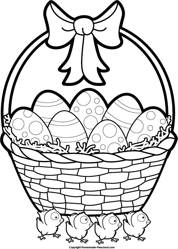 571x797 Collection Of Free Basket Drawing Easter Bunny Download On Ui Ex