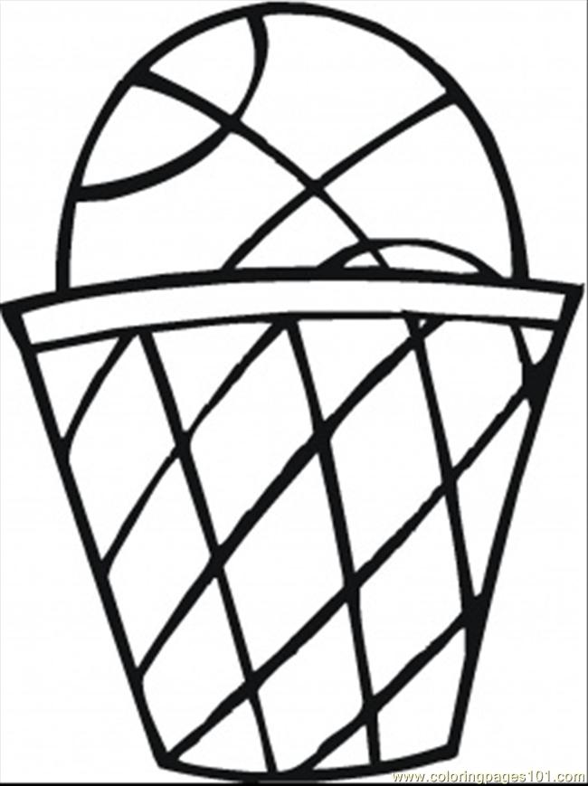 650x869 Basket Ball Coloring Page