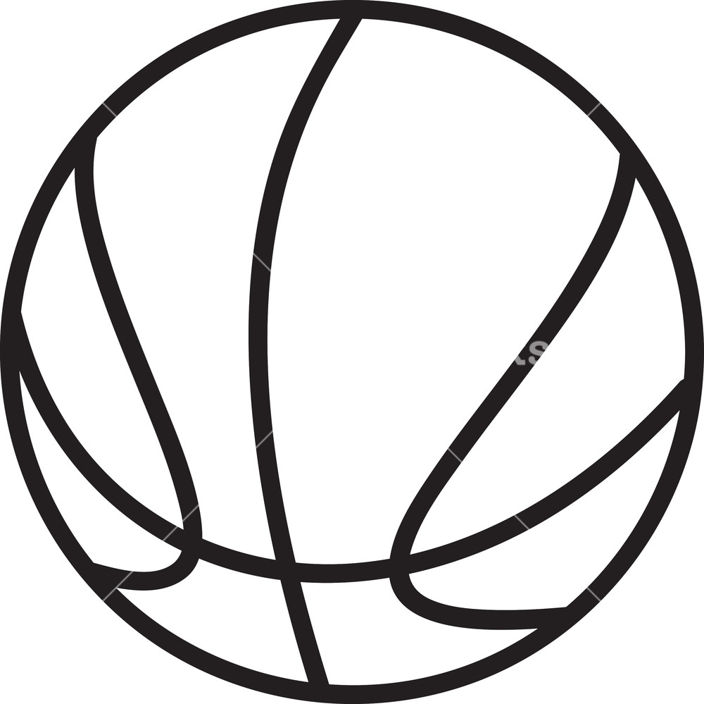 1000x999 Vector Basket Ball Royalty Free Stock Image